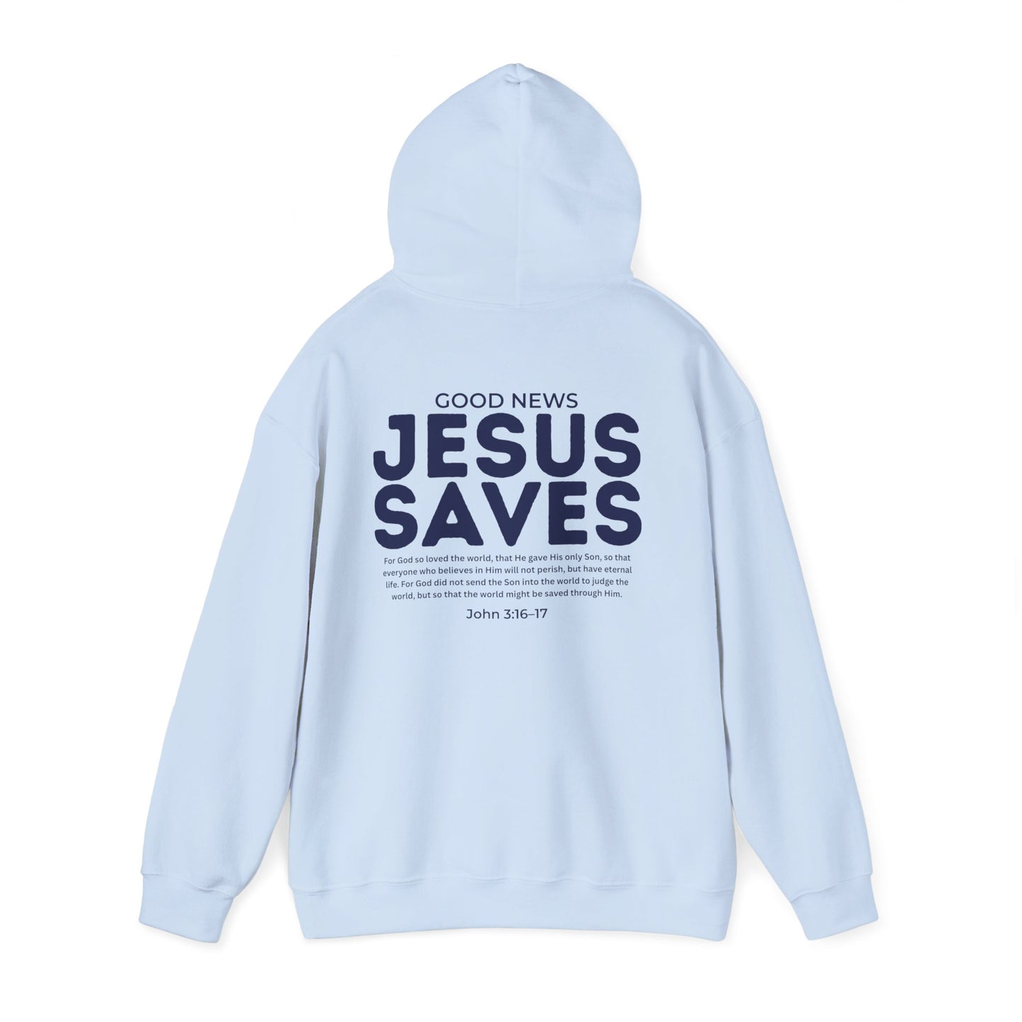 Jesus Saves Christian Hoodie – John 3:16–17