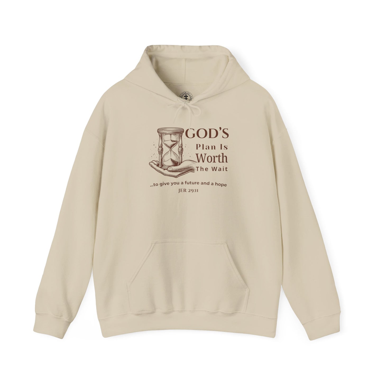 God’s Plan Is Worth the Wait Hoodie – Jeremiah 29:11 Christian Inspirational Sweatshirt