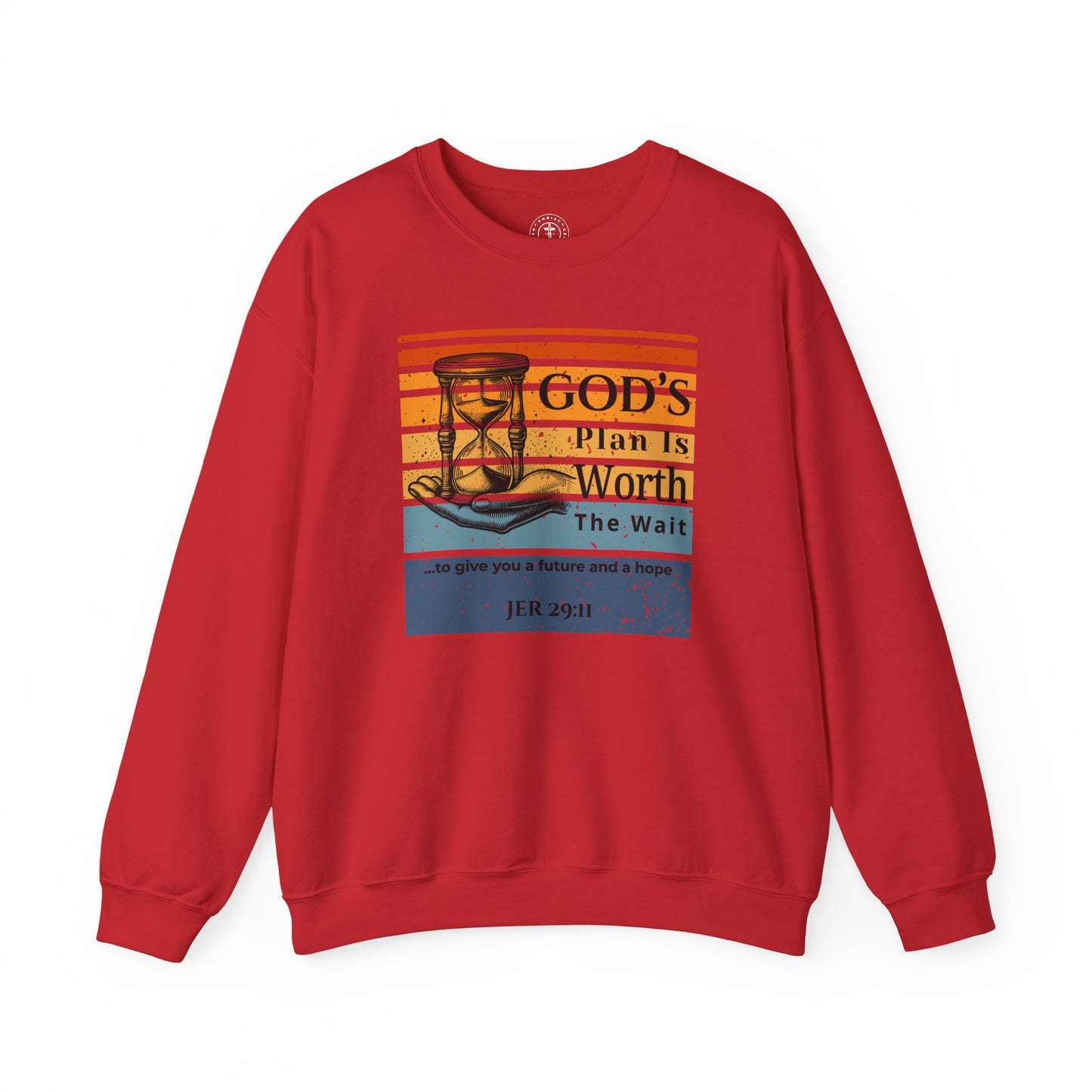 God’s Plan Is Worth the Wait Sweatshirt – Jeremiah 29:11 Retro Christian Pullover