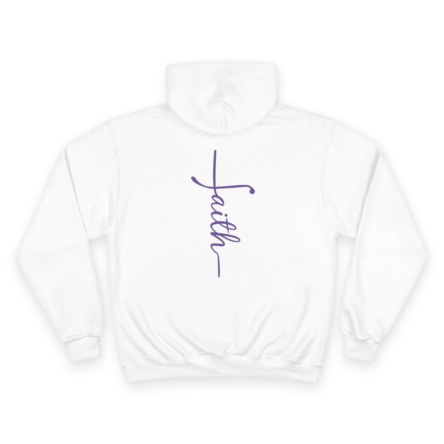 Faith Cross Christian Hoodie - Printed on Champion Brand