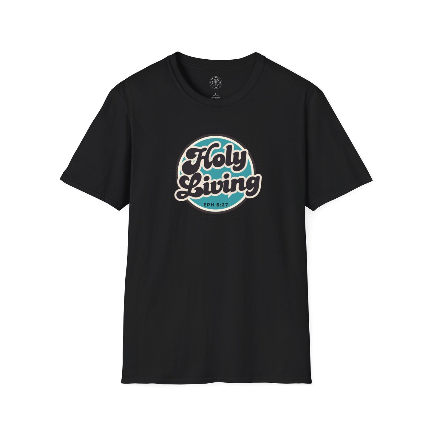 Holy Living T-Shirt – Ephesians 5:27 Christian Retro Faith Tee