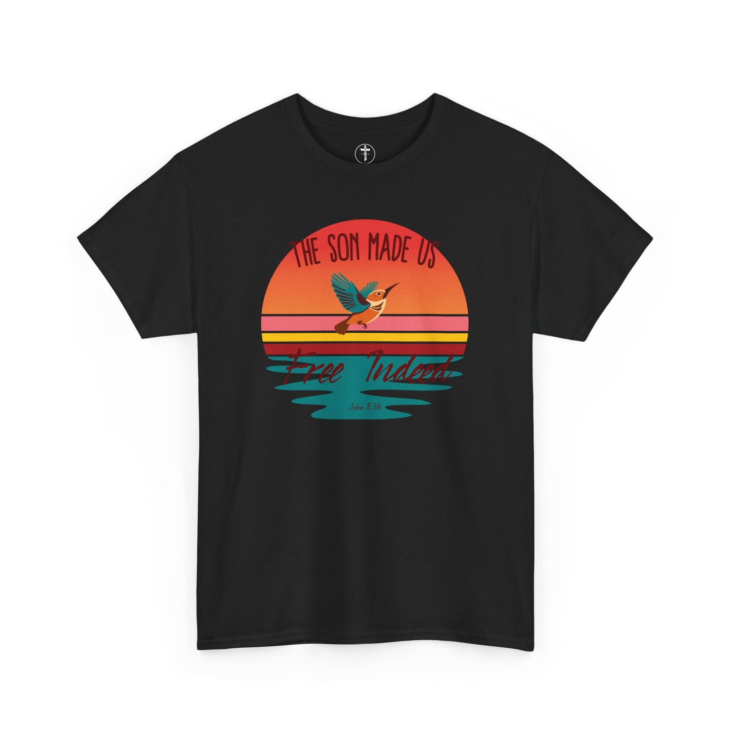 Freedom in Christ T-Shirt – John 8:36 Bible Verse Christian Tee