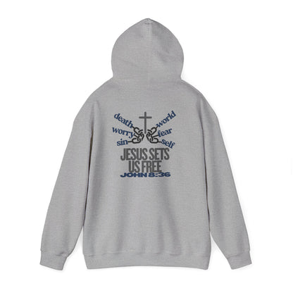 Jesus Sets Us Free Hoodie – John 8:36