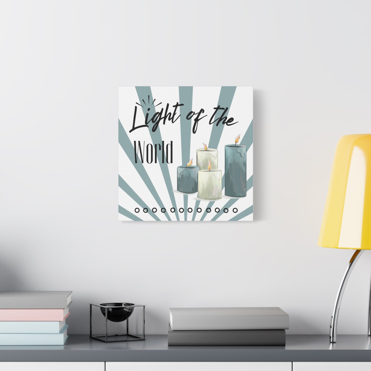 Light of the World Christian Wall Art – Inspirational Candle Canvas Print