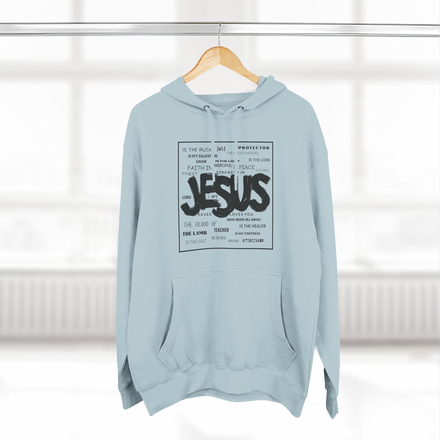 Unisex Jesus Hoodie – Streetwear Style Christian Graphic Sweatshirt