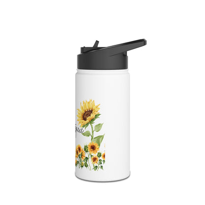 God’s Masterpiece Sunflower Water Bottle – Christian Inspirational Drinkware