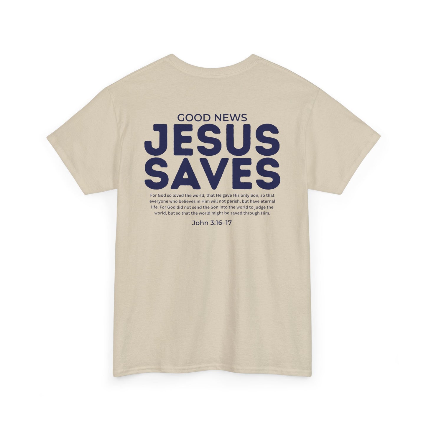 Jesus Saves Christian T-Shirt – John 3:16–17