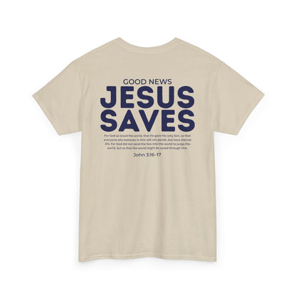 Jesus Saves Christian T-Shirt – John 3:16–17