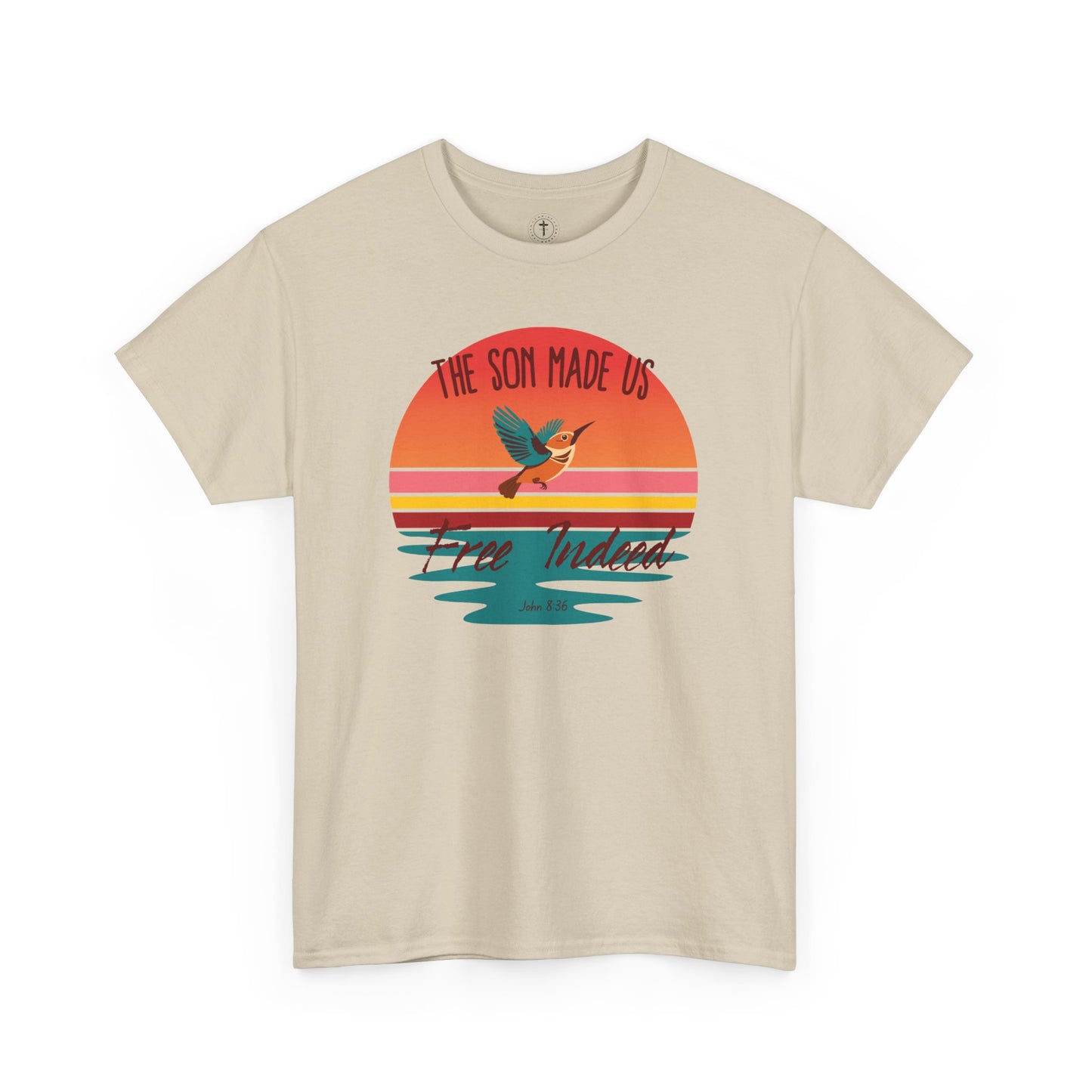 Freedom in Christ T-Shirt – John 8:36 Bible Verse Christian Tee