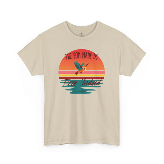Freedom in Christ T-Shirt – John 8:36 Bible Verse Christian Tee
