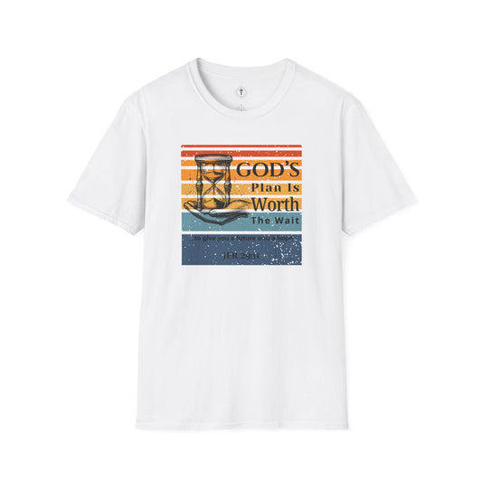 God’s Plan Is Worth the Wait T-Shirt – Jeremiah 29:11 Retro Christian Tee