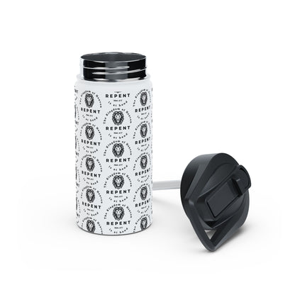 Repent Water Bottle – Matthew 4:17 Lion of Judah Christian Stainless Steel Drinkware