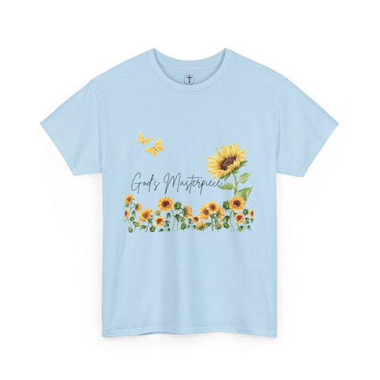 God’s Masterpiece Sunflower T-Shirt – Christian Inspirational Tee