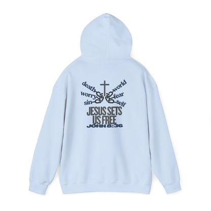 Jesus Sets Us Free Hoodie – John 8:36