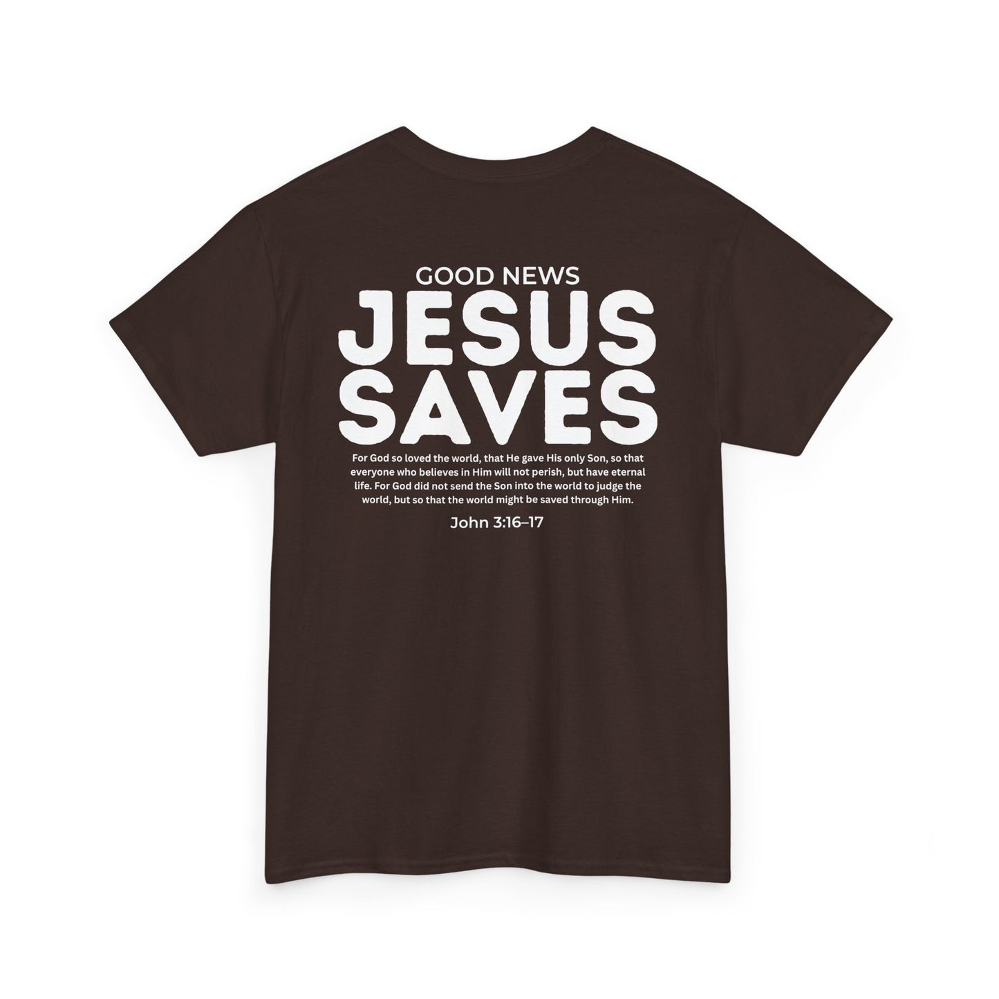 Jesus Saves Christian T-Shirt – John 3:16–17