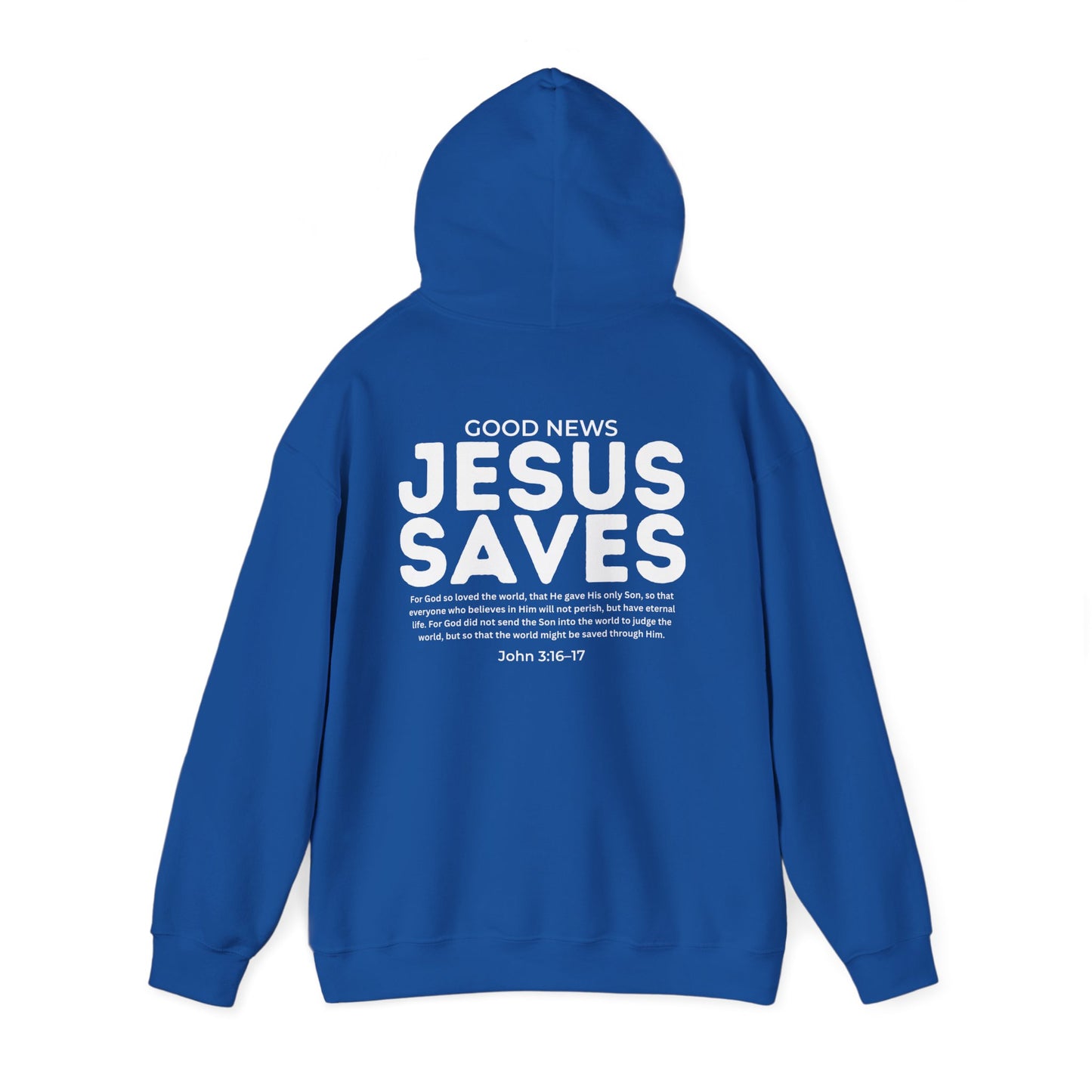Jesus Saves Christian Hoodie – John 3:16–17