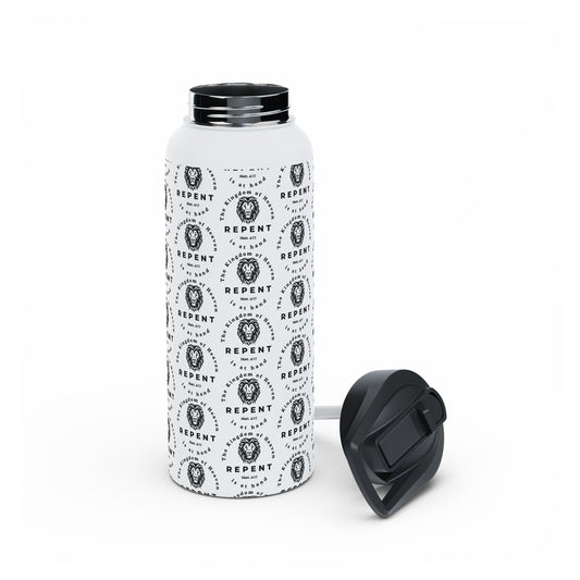 Repent Water Bottle – Matthew 4:17 Lion of Judah Christian Stainless Steel Drinkware