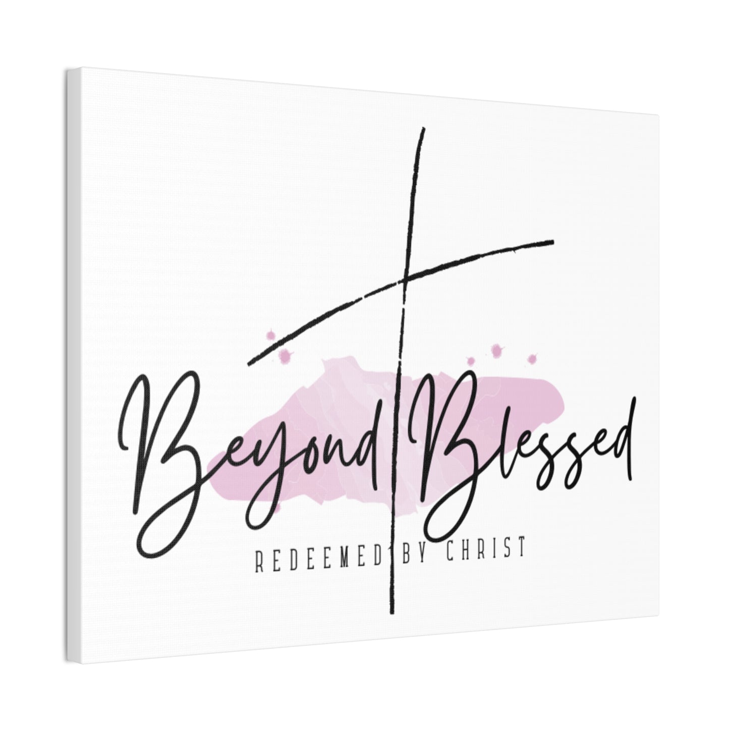 Beyond Blessed Christian Wall Art – Redeemed by Christ Canvas Print