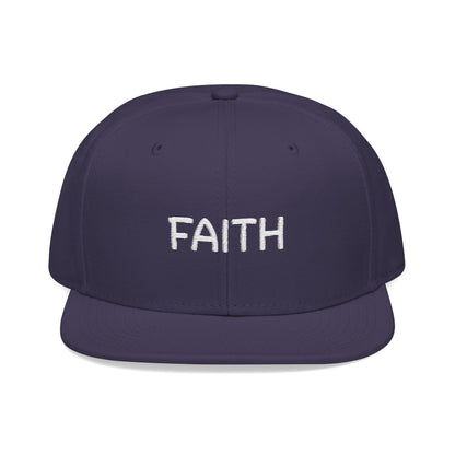 Faith Embroidered Snapback Cap