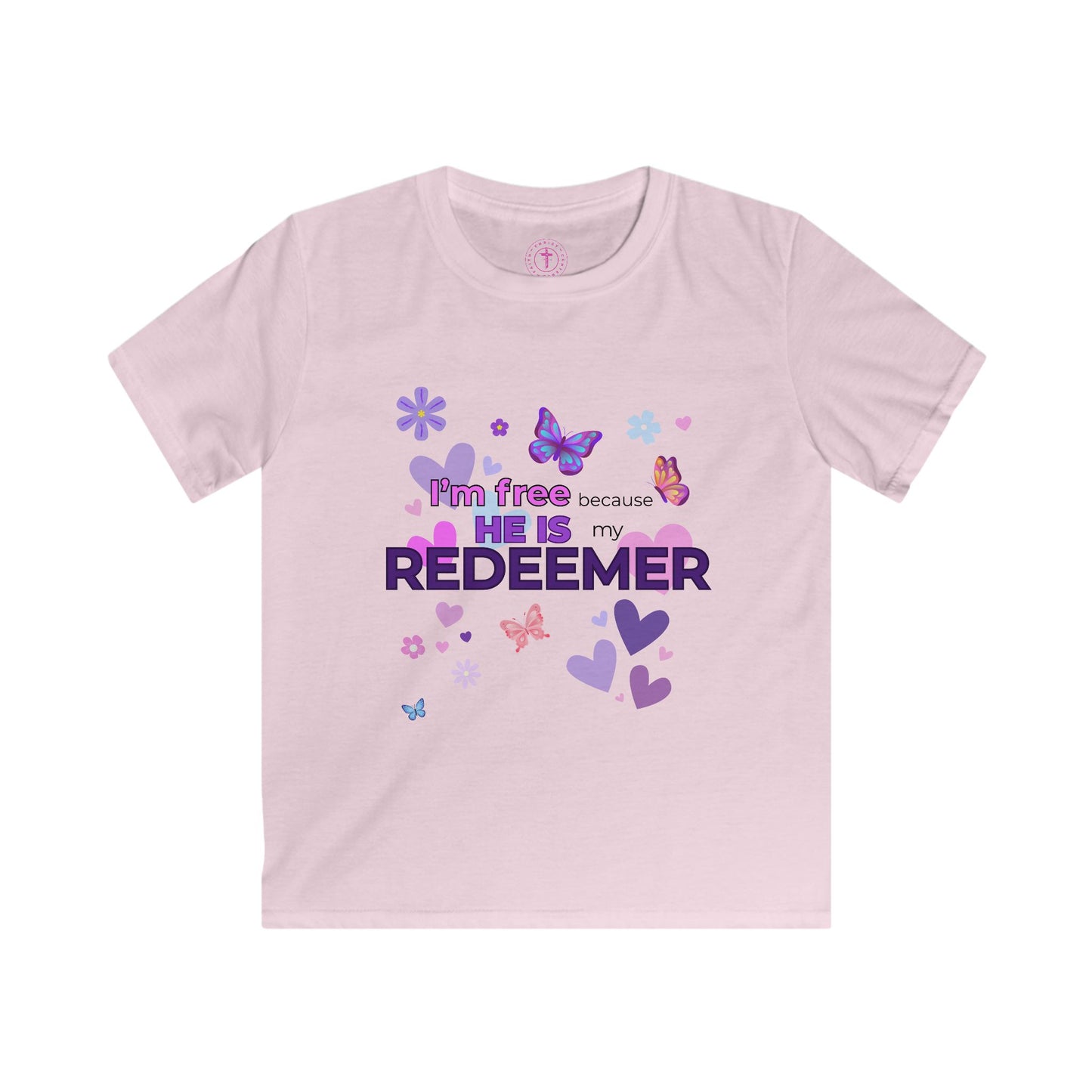 He Is My Redeemer Kids Christian T-Shirt – Faith & Freedom Design