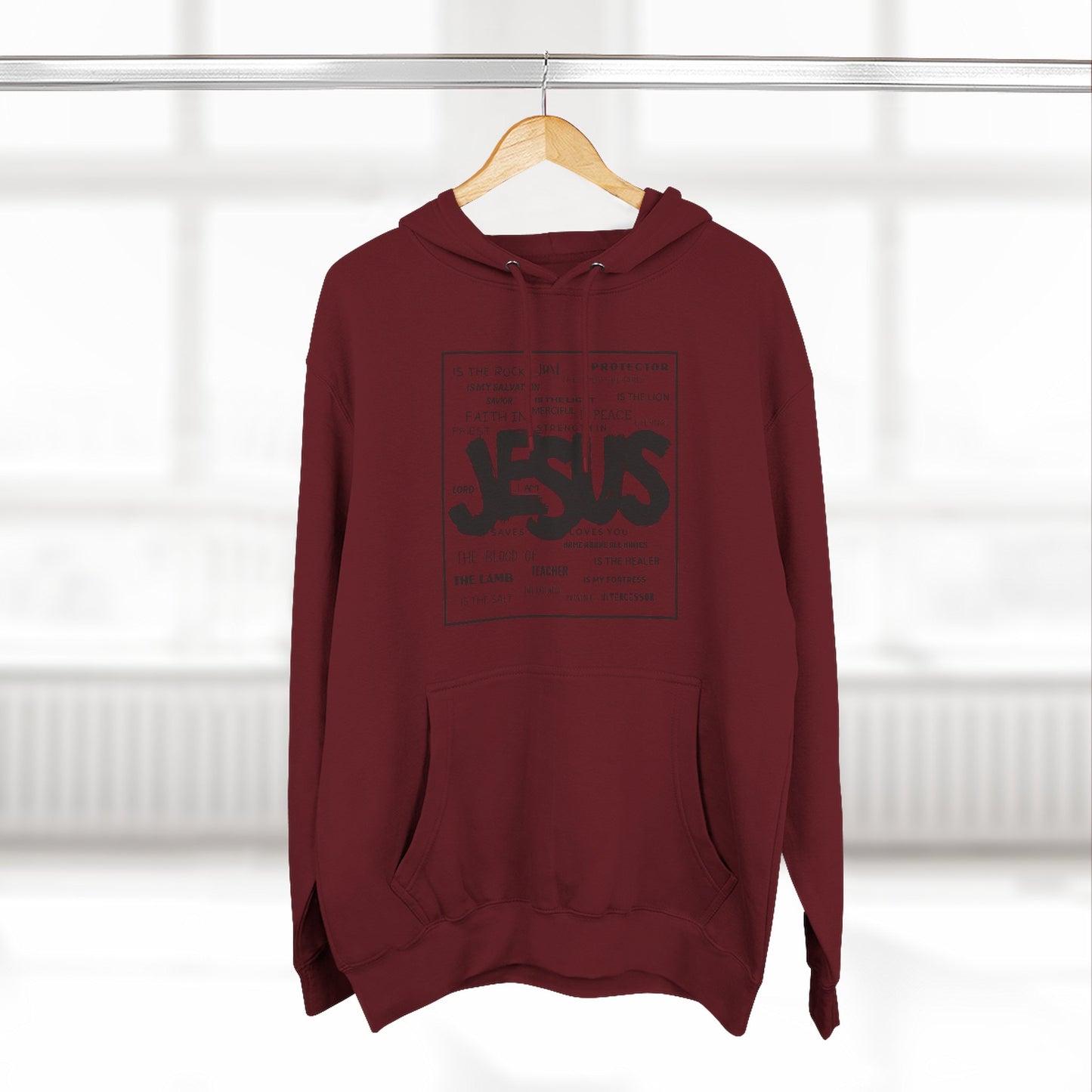 Unisex Jesus Hoodie – Streetwear Style Christian Graphic Sweatshirt