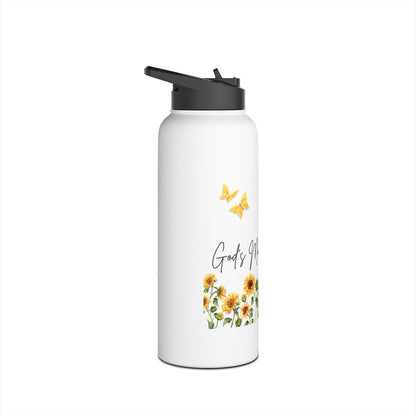God’s Masterpiece Sunflower Water Bottle – Christian Inspirational Drinkware