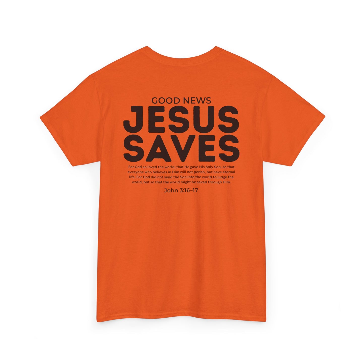 Jesus Saves Christian T-Shirt – John 3:16–17