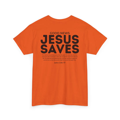 Jesus Saves Christian T-Shirt – John 3:16–17