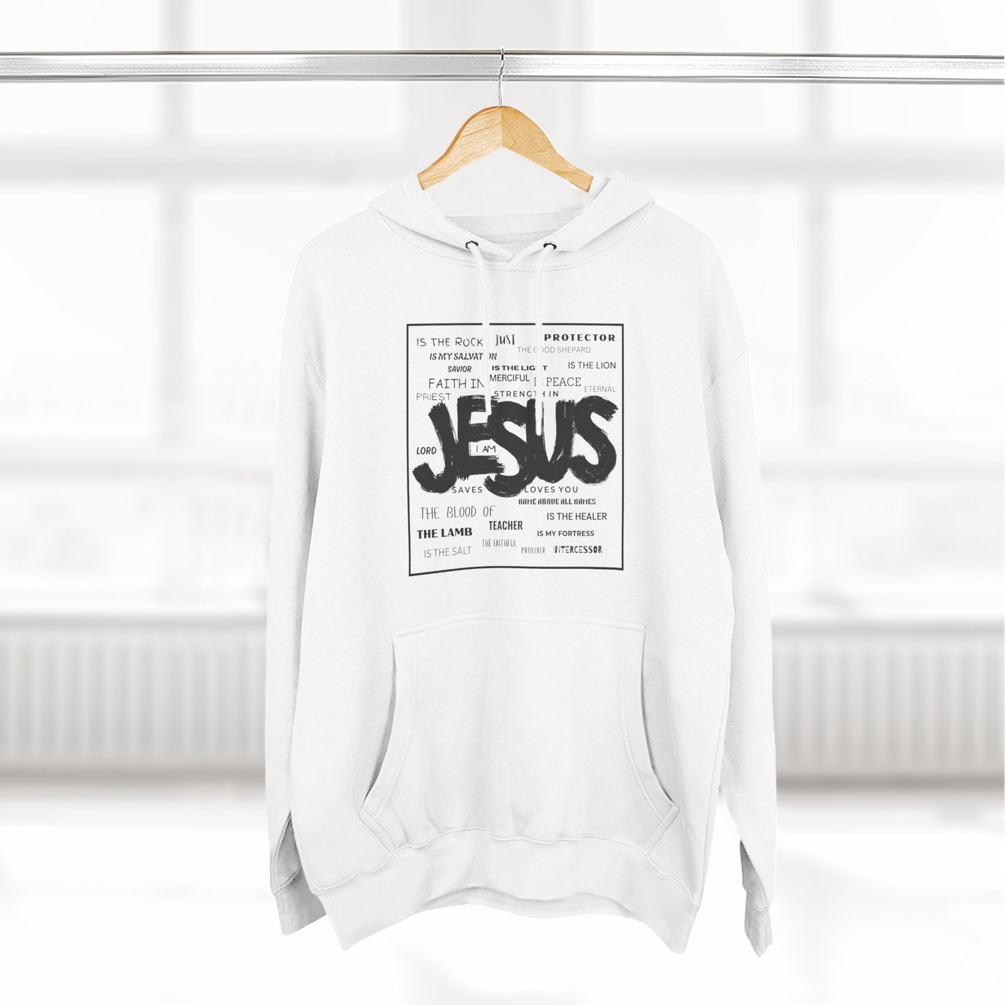 Unisex Jesus Hoodie – Streetwear Style Christian Graphic Sweatshirt