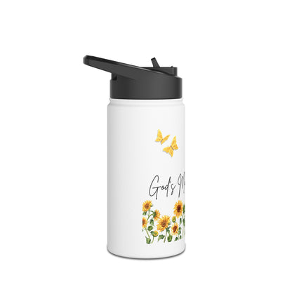 God’s Masterpiece Sunflower Water Bottle – Christian Inspirational Drinkware
