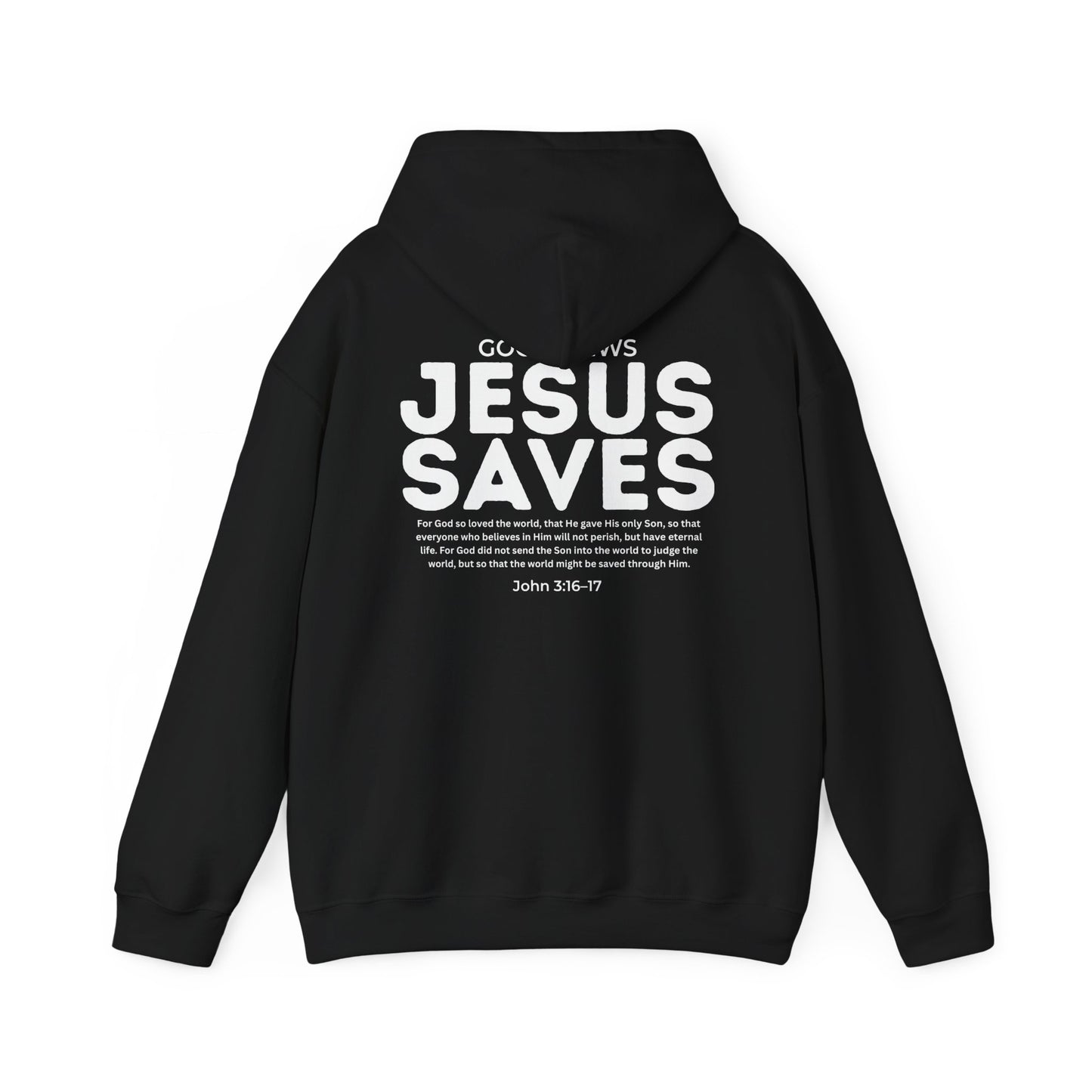 Jesus Saves Christian Hoodie – John 3:16–17