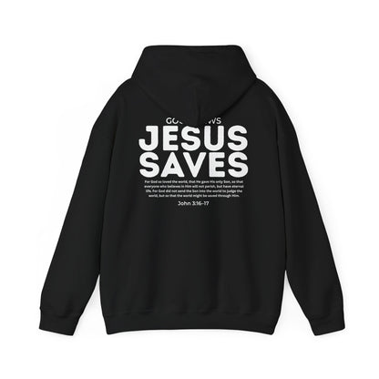 Jesus Saves Christian Hoodie – John 3:16–17