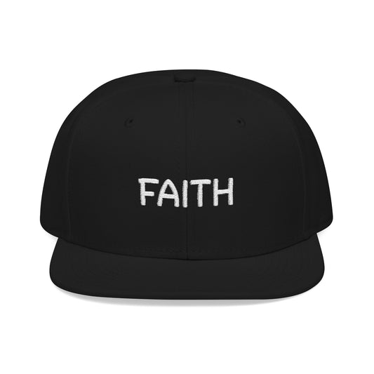 Faith Embroidered Snapback Cap