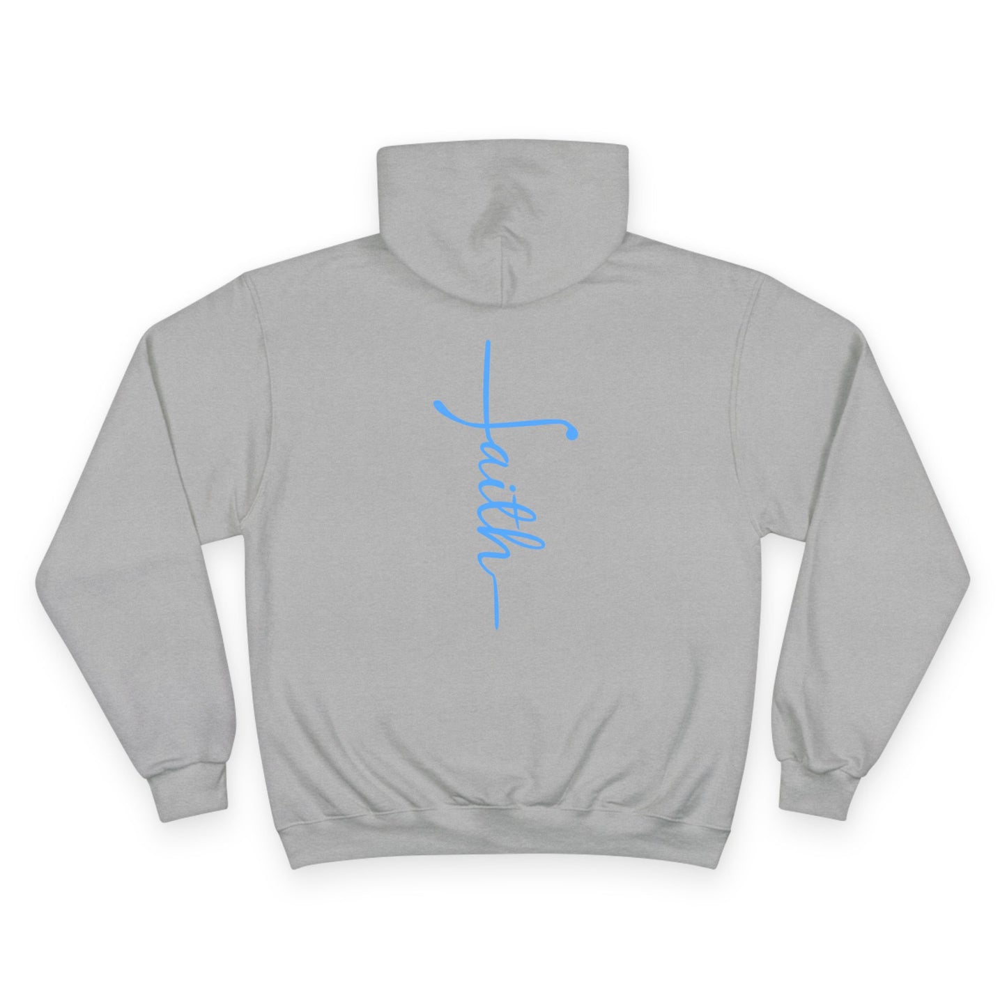 Faith Cross Christian Hoodie - Printed on Champion Brand