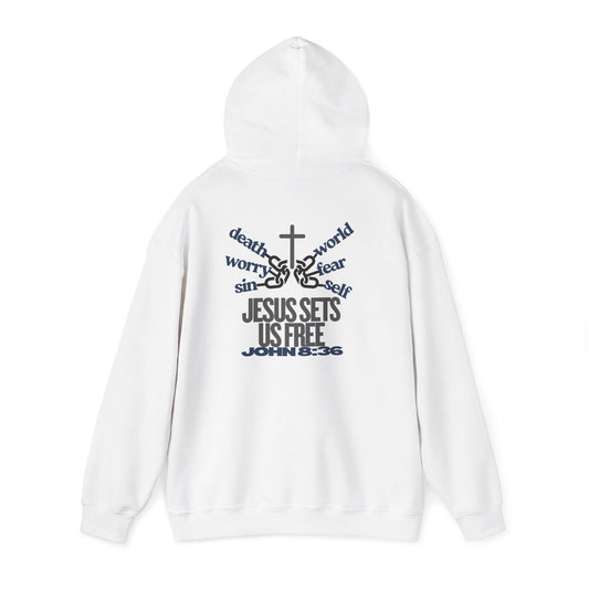 Jesus Sets Us Free Hoodie – John 8:36
