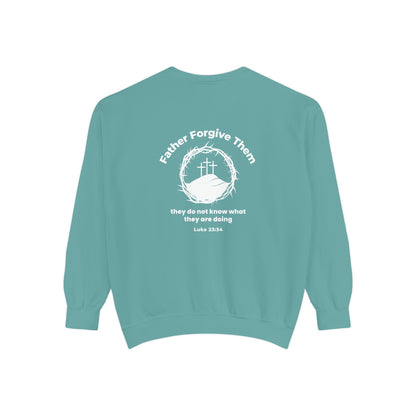Forgive Christian Sweatshirt – Luke 23:34 Father Forgive Them Inspirational Pullover