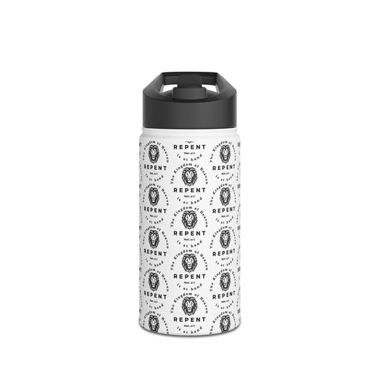 Repent Water Bottle – Matthew 4:17 Lion of Judah Christian Stainless Steel Drinkware
