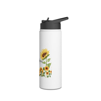 God’s Masterpiece Sunflower Water Bottle – Christian Inspirational Drinkware
