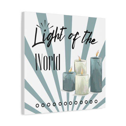 Light of the World Christian Wall Art – Inspirational Candle Canvas Print