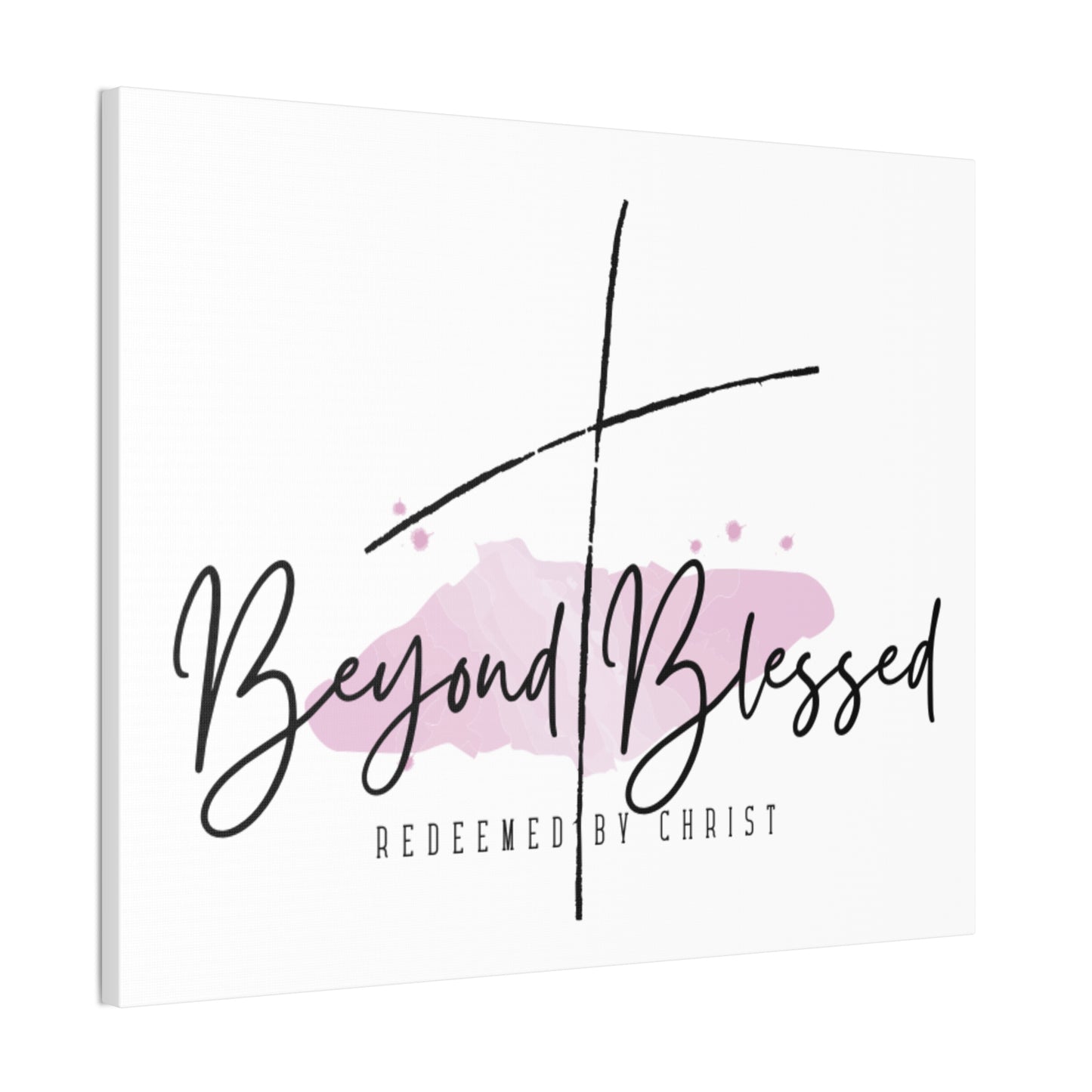 Beyond Blessed Christian Wall Art – Redeemed by Christ Canvas Print
