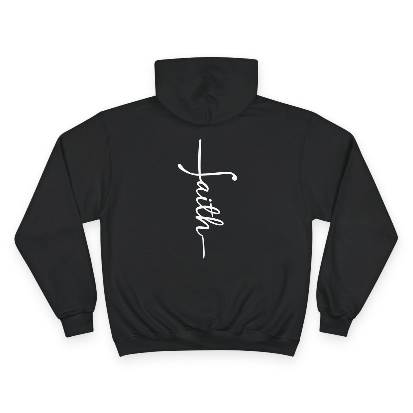 Faith Cross Christian Hoodie - Printed on Champion Brand