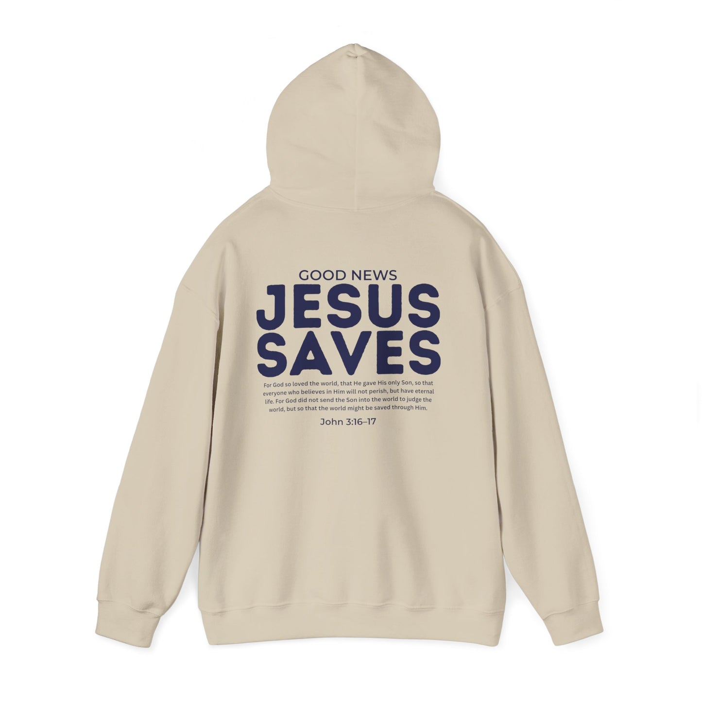 Jesus Saves Christian Hoodie – John 3:16–17