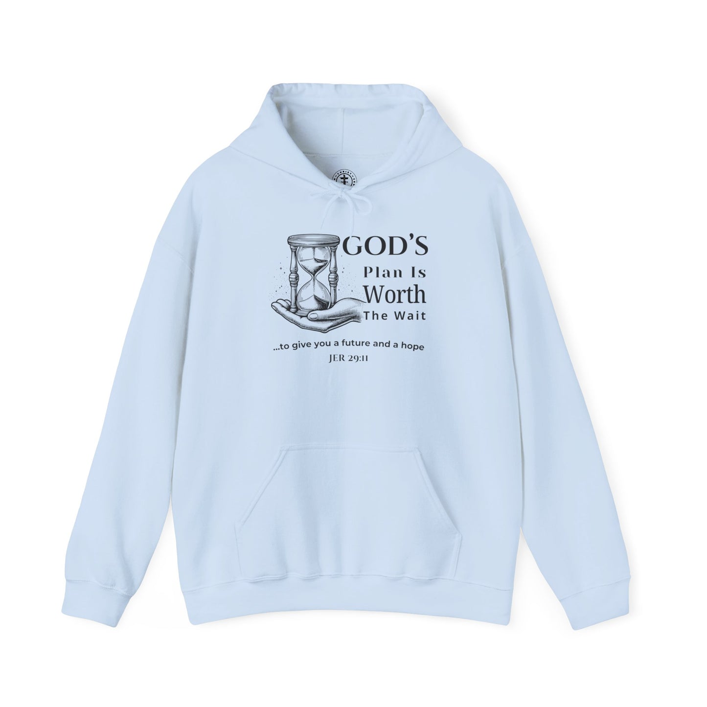 God’s Plan Is Worth the Wait Hoodie – Jeremiah 29:11 Christian Inspirational Sweatshirt