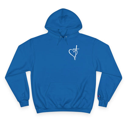 Faith Cross Christian Hoodie - Printed on Champion Brand