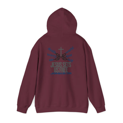 Jesus Sets Us Free Hoodie – John 8:36
