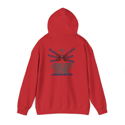 Jesus Sets Us Free Hoodie – John 8:36