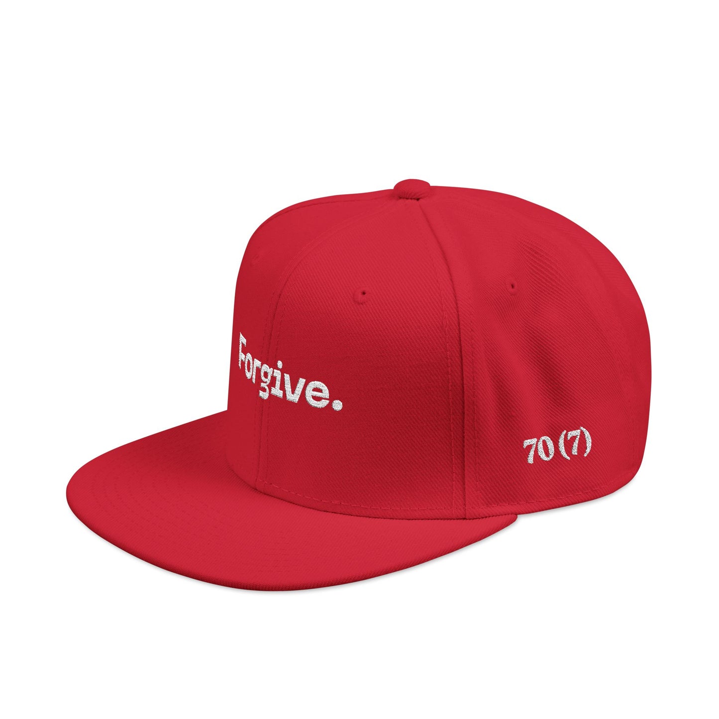 Christian Forgive Hat – Embroidered 70 X's 7  Snapback