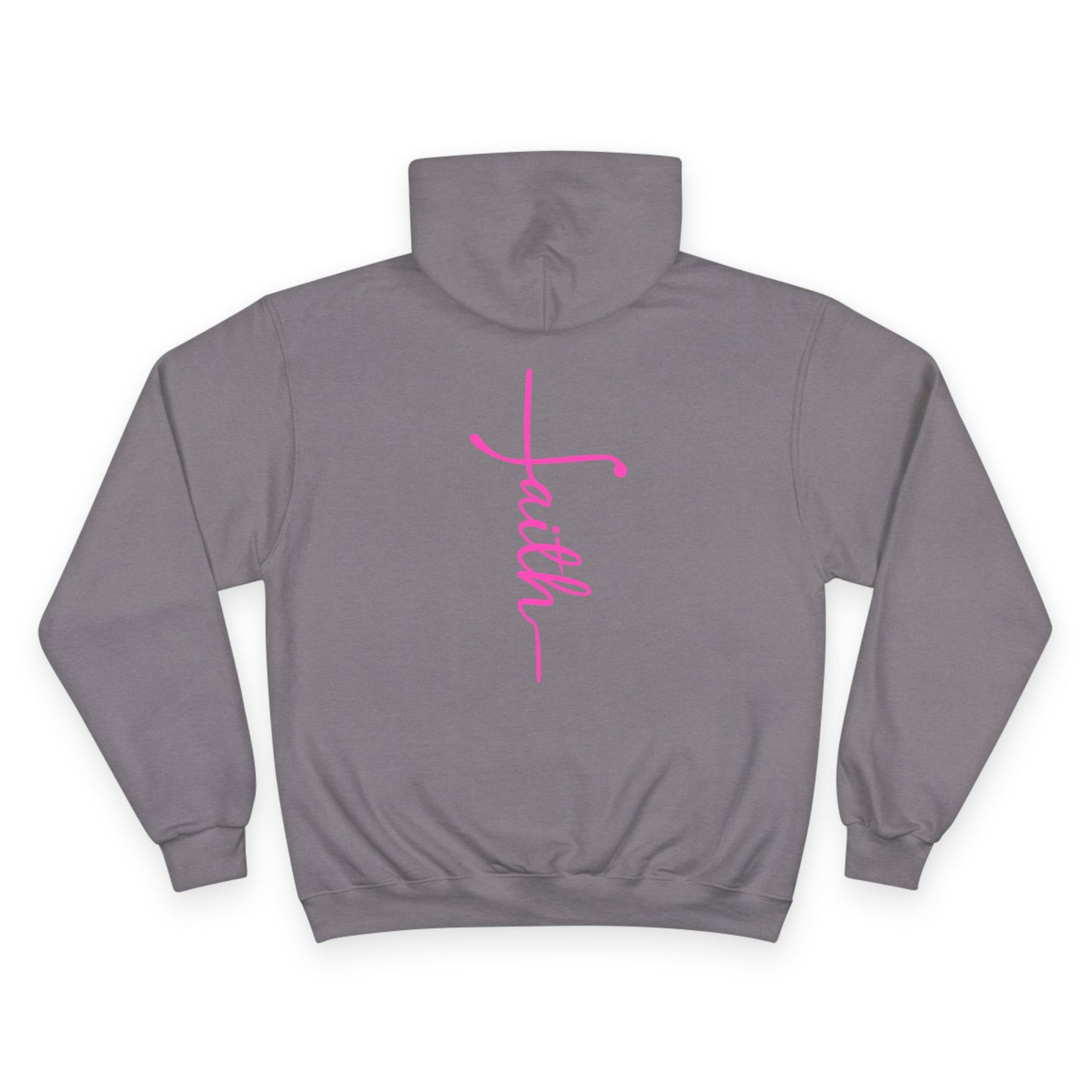 Faith Cross Christian Hoodie - Printed on Champion Brand