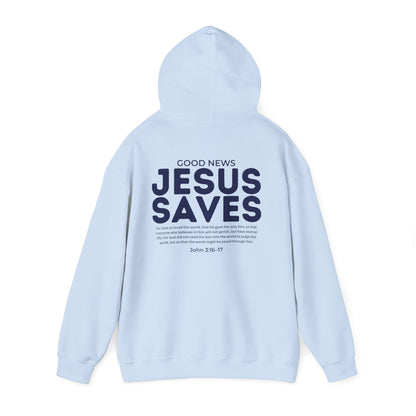 Jesus Saves Christian Hoodie – John 3:16–17
