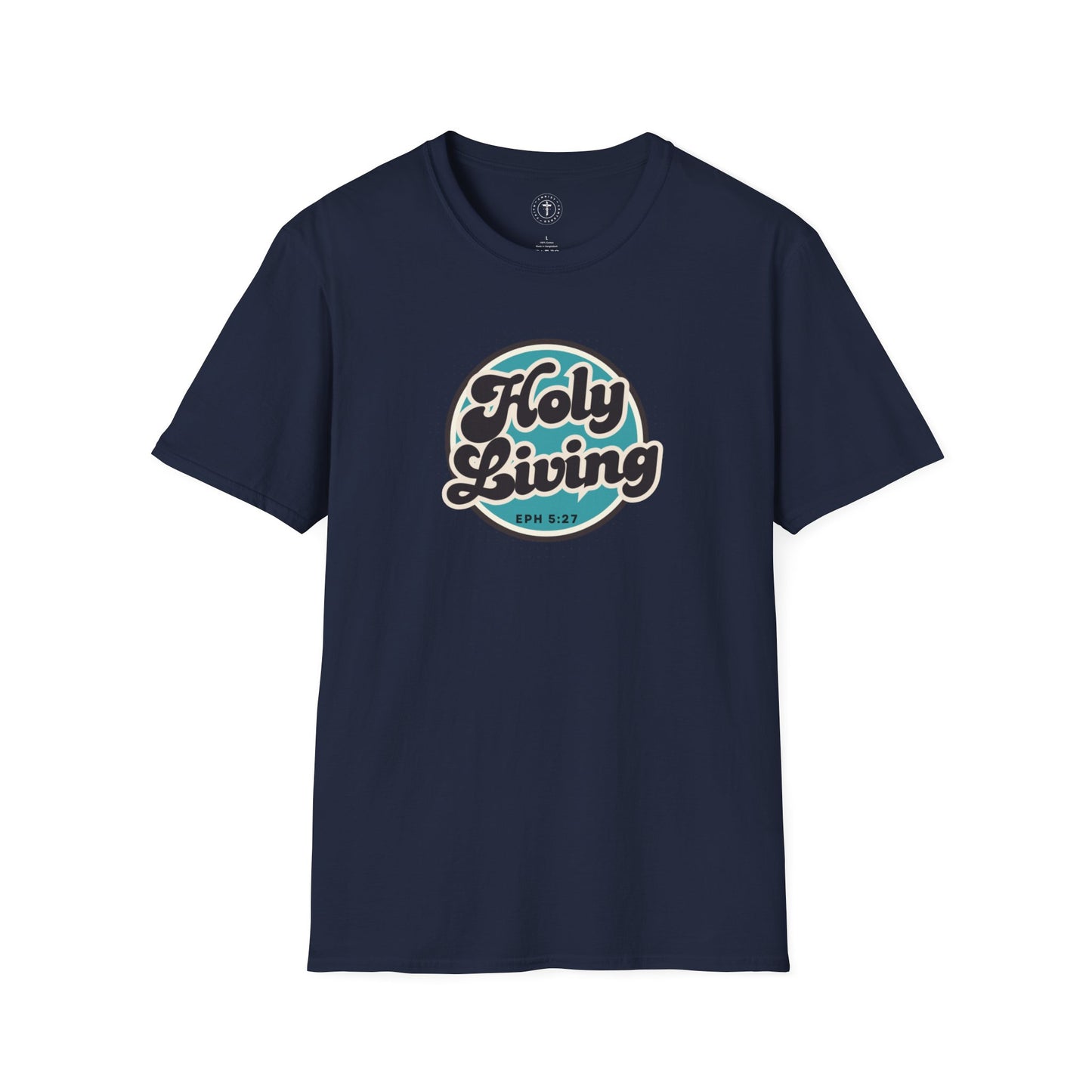 Holy Living T-Shirt – Ephesians 5:27 Christian Retro Faith Tee